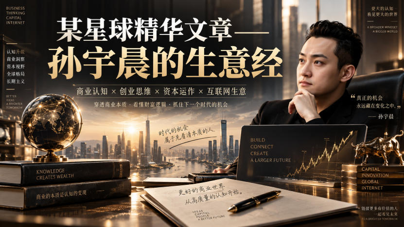 某星球精华文章——孙宇晨的生意经-创业资源网