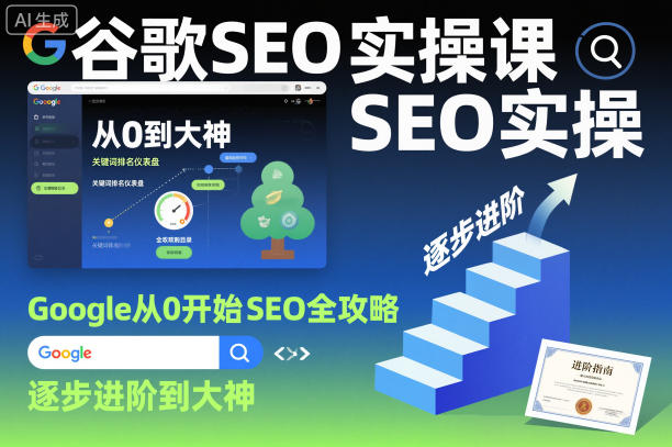谷歌SEO实操课，Google从0开始SEO全攻略，逐步进阶到大神-创业资源网