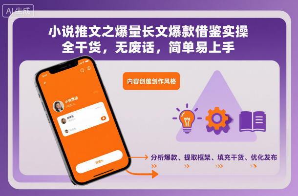 小说推文之爆量长文爆款借鉴实操，全干货，无废话，简单易上手-创业资源网