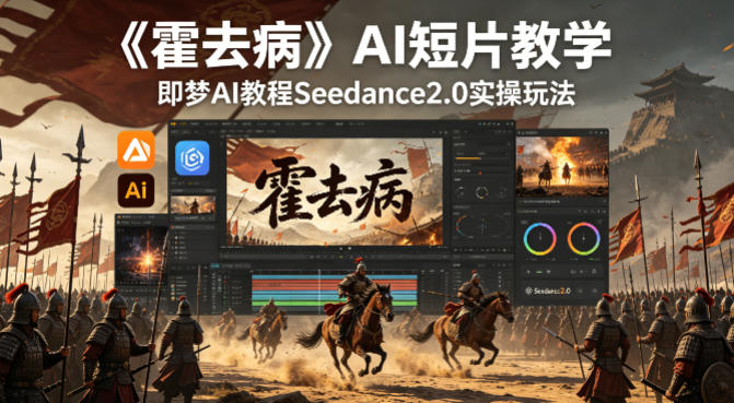 《霍去病》AI短片教学，即梦AI教程Seedance2.0实操玩法-创业资源网
