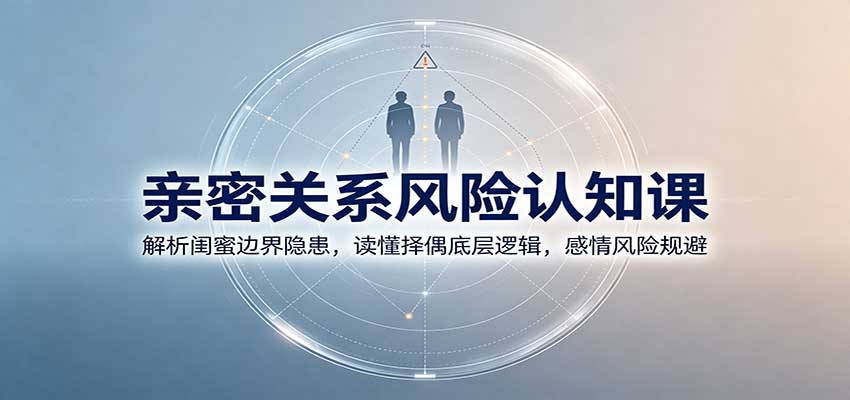 亲密关系风险认知课：解析闺蜜边界隐患，读懂择偶底层逻辑，感情风险规避-创业资源网