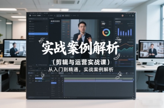 剪辑与运营实战课,从入门到精通,实战案例解析(更新2026)-创业资源网