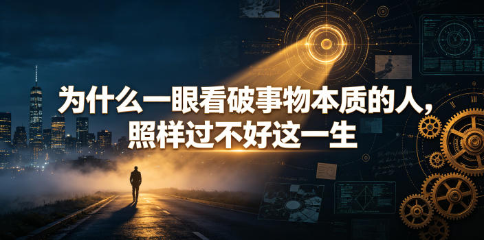 付费文章：为什么一眼看破事物本质的人，照样过不好这一生-创业资源网