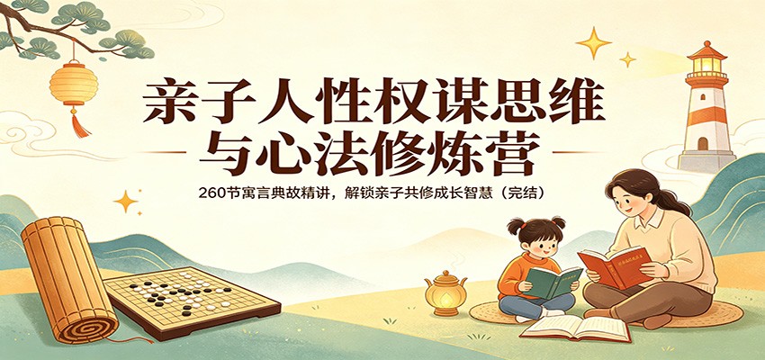 亲子人性权谋思维与心法修炼营：260节寓言典故精讲，解锁亲子共修成长智慧（完结）-创业资源网
