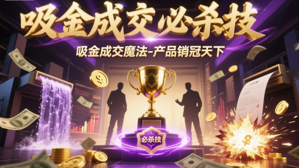 吸金成交必杀技,吸金成交魔法-产品销冠天下-创业资源网