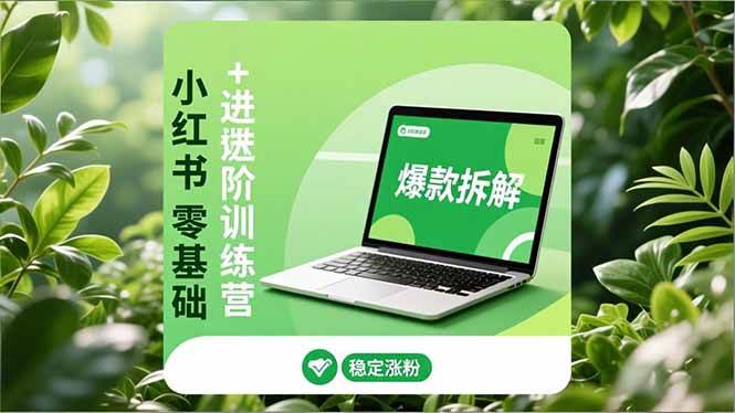 （16801期）小红书零基础+高阶训练营：安全养号、爆款拆解、长效运营，实现稳定涨粉与变现-创业资源网