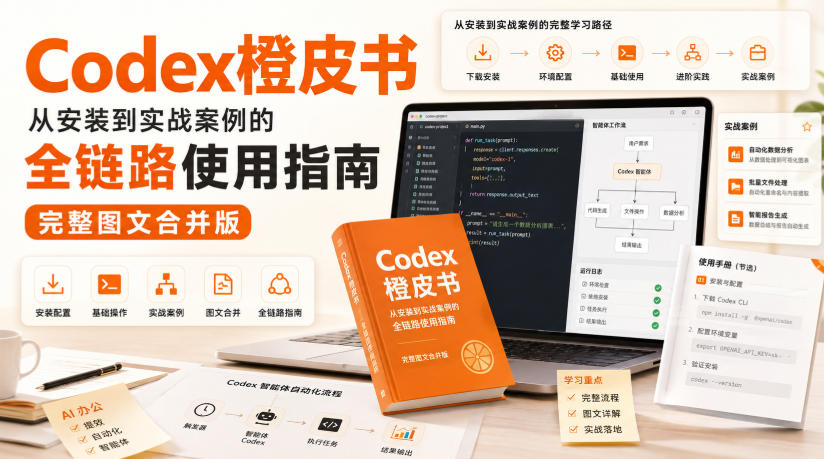 Codex橙皮书，从安装到实战案例的全链路使用指南，完整图文合并版-创业资源网