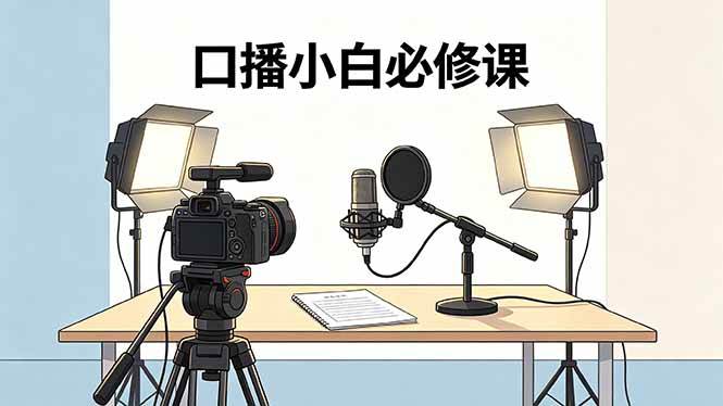 （18428期）口播小白必修课：录像收音灯光设备+脚本撰写，搭专业级录制场景-创业资源网