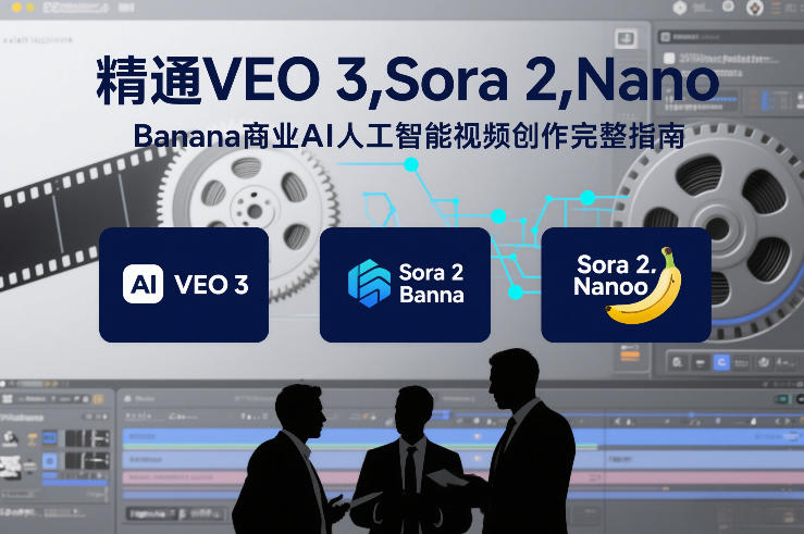 精通VEO 3，Sora 2，Nano Banana商业AI人工智能视频创作完整指南-创业资源网