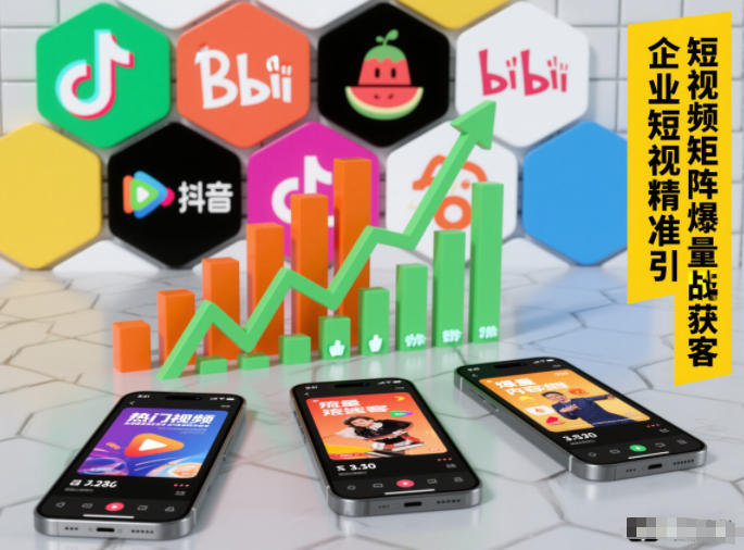 企业短视频精准引流矩阵获客，短视频矩阵爆量战法-创业资源网