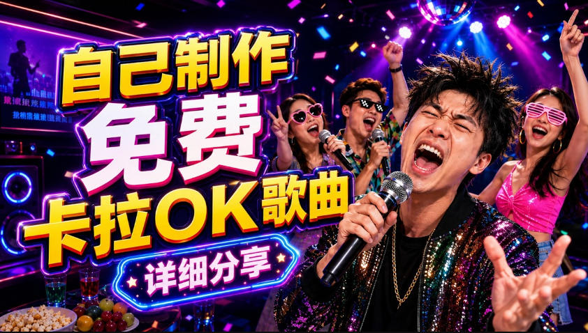 零基础AI制作免费卡拉OK视频教程，从歌曲生成、音轨分离到字幕制作、视频导出，手把手教学-创业资源网