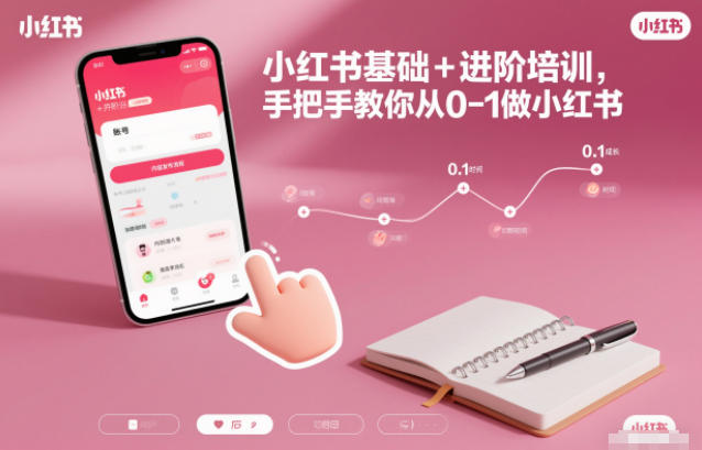 小红书基础+进阶培训，手把手教你从0-1做小红书-创业资源网