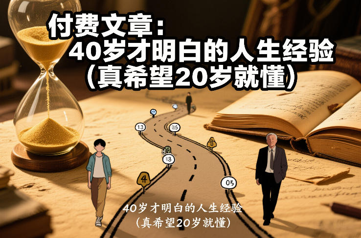 付费文章：40岁才明白的人生经验（真希望20岁就懂）-创业资源网