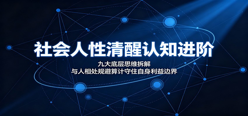 社会人性清醒认知进阶：九大底层思维拆解，与人相处规避算计守住自身利益边界-创业资源网