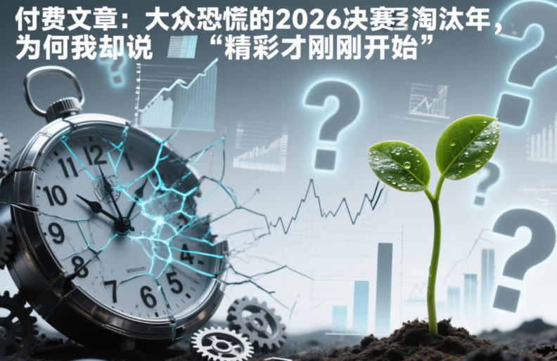 付费文章：大众恐慌的2026决赛淘汰年，为何我却说“精彩才刚刚开始”？-创业资源网
