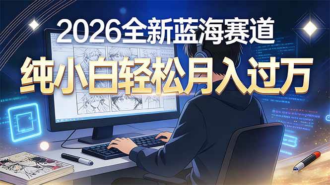 (16781期)2026年全新蓝海赛道,纯小白轻松月入过万-创业资源网