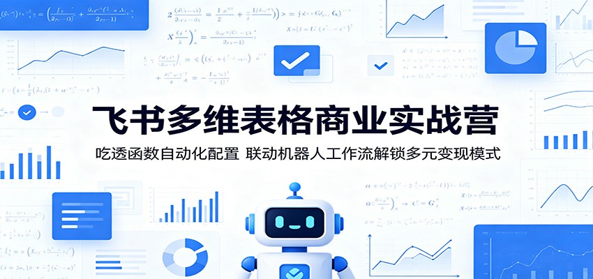 飞书多维表格商业实战营:吃透函数自动化配置,联动机器人工作流解锁多元变现模式-创业资源网
