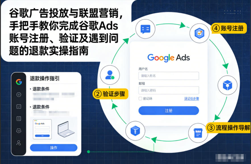 谷歌广告投放与联盟营销，手把手教你完成谷歌Ads账号注册、验证及遇到问题的退款实操指南-创业资源网