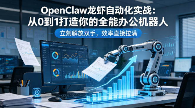 OpenClaw龙虾自动化实战：从0到1打造你的全能办公机器人，立刻解放双手，效率直接拉满-创业资源网