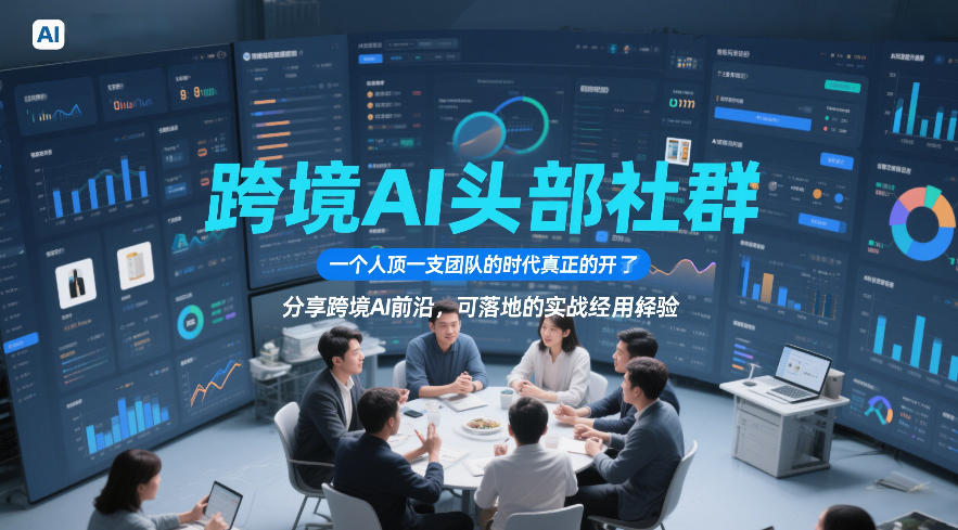 跨境AI头部社群，一个人顶一支团队的时代真正的开始了，分享跨境AI前沿，可落地的实战经验（更新5月23日）-创业资源网