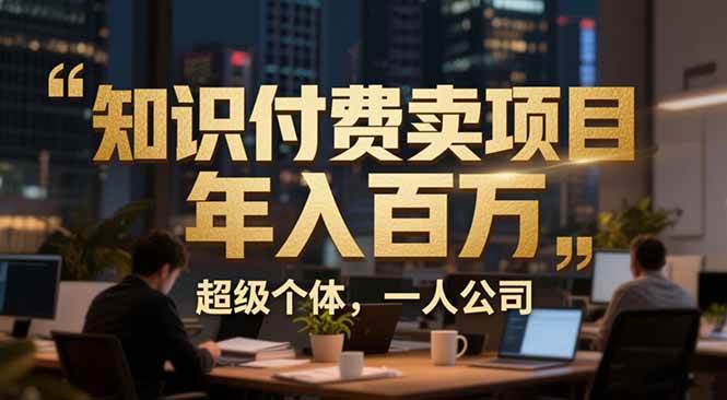 （17134期）从0到年入百万：超级个体实战心得公开，个人IP×精准引流×成交系统全拆解-创业资源网
