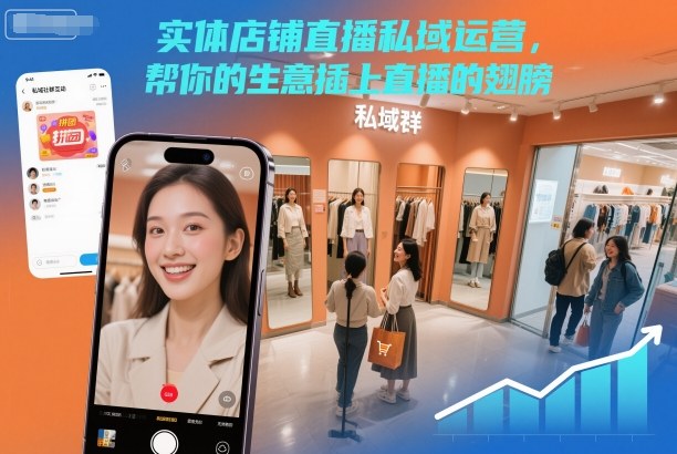 实体店铺直播私域运营，帮你的生意插上直播的翅膀-创业资源网