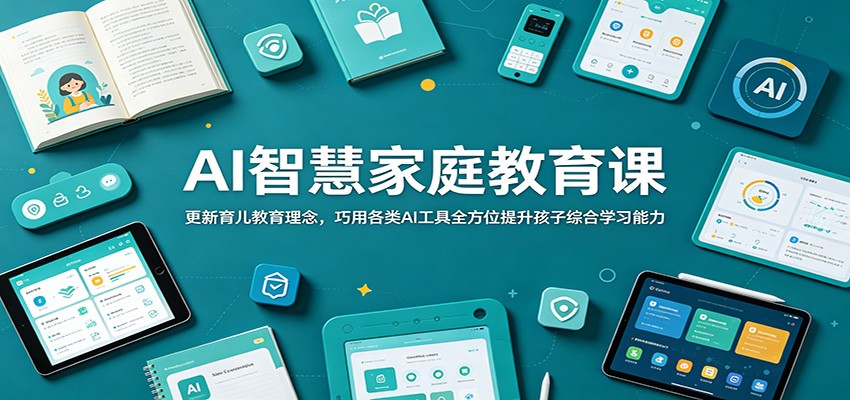 AI智慧家庭教育课：更新育儿教育理念，巧用各类AI工具全方位提升孩子综合学习能力-创业资源网