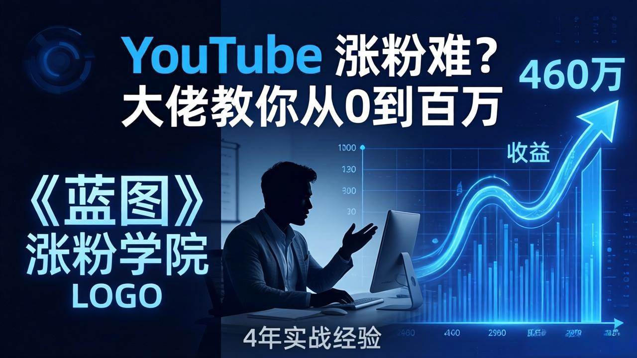 （17836期）YouTube 涨粉难？《蓝图涨粉学院》：4 年赚 460 万的大佬教策略，从0到百万有路径！-创业资源网
