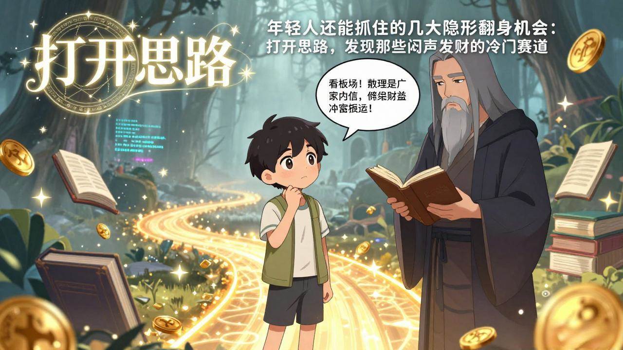 （17471期）付费文1+2：年轻人还能抓住的几大隐形翻身机会：打开思路，发现那些闷声发财的冷门赛道-创业资源网