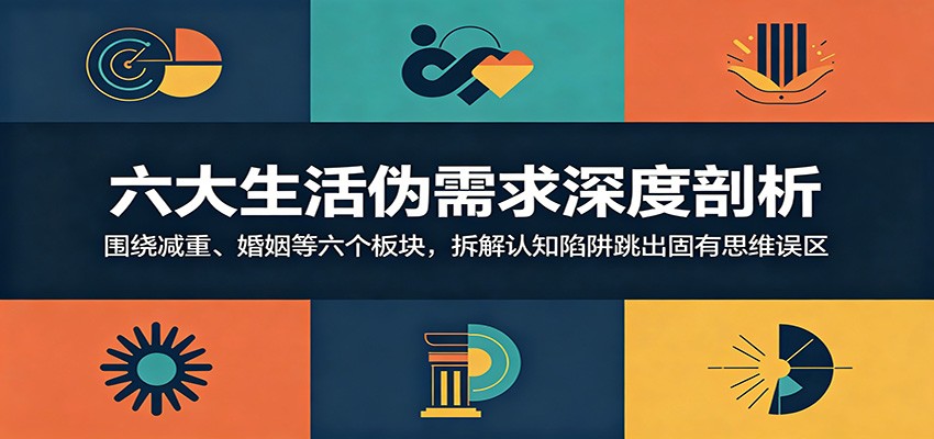 六大生活伪需求深度剖析：围绕减重、婚姻等六个板块，拆解认知陷阱跳出固有思维误区-创业资源网