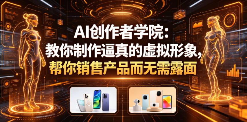AI创作者学院:教你制作逼真的虚拟形象,帮你销售产品而无需露面【原创双语字幕】-创业资源网