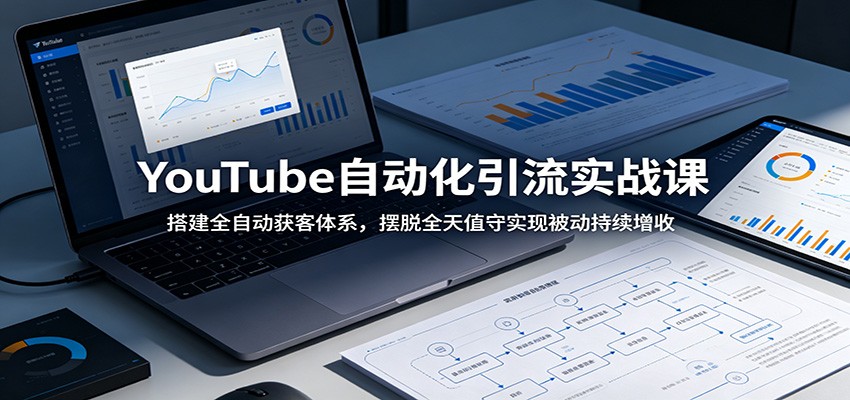 YouTube自动化引流实战课:搭建全自动获客体系,摆脱全天值守实现被动持续增收-创业资源网