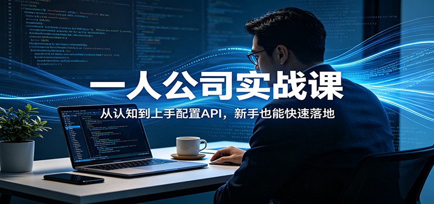 一人公司实战课：从认知到上手配置API，新手也能快速落地-创业资源网