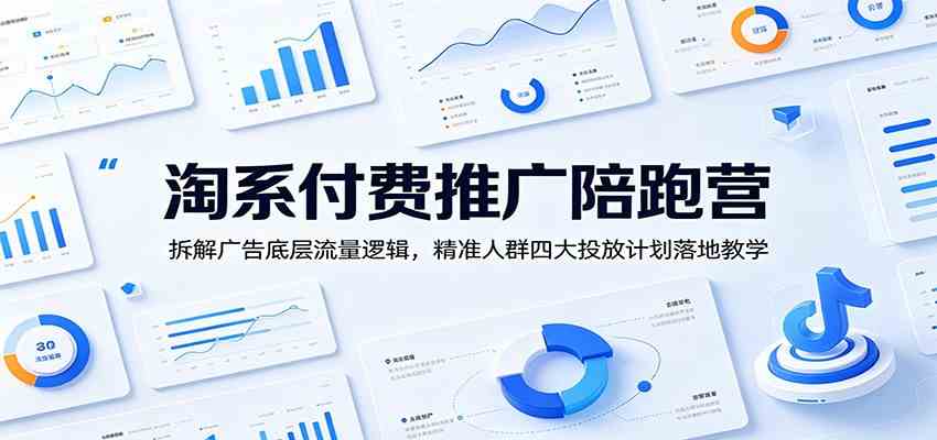 淘系付费推广陪跑营：拆解广告底层流量逻辑，精准人群四大投放计划落地教学-创业资源网