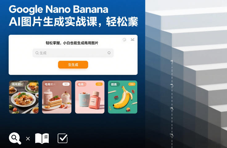 Google Nano Banana AI图片生成实战课，轻松掌握，小白也能生成商用图片-创业资源网