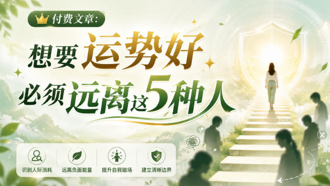 付费文章：想要运势好，必须远离这5种人-创业资源网