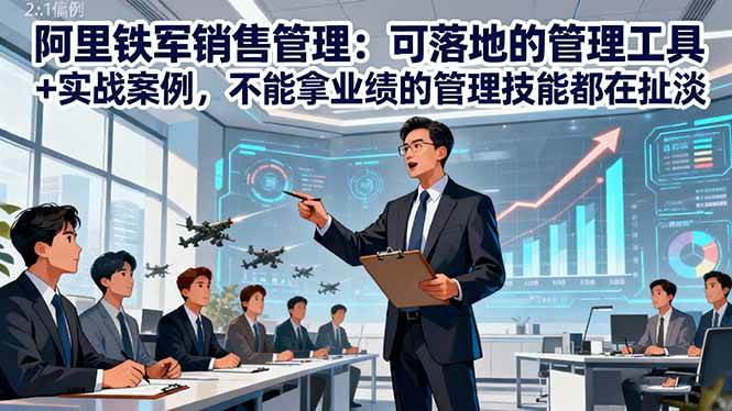 (16436期)阿里铁军销售管理:可落地的管理工具+实战案例,不能拿业绩的管理都在扯淡-创业资源网