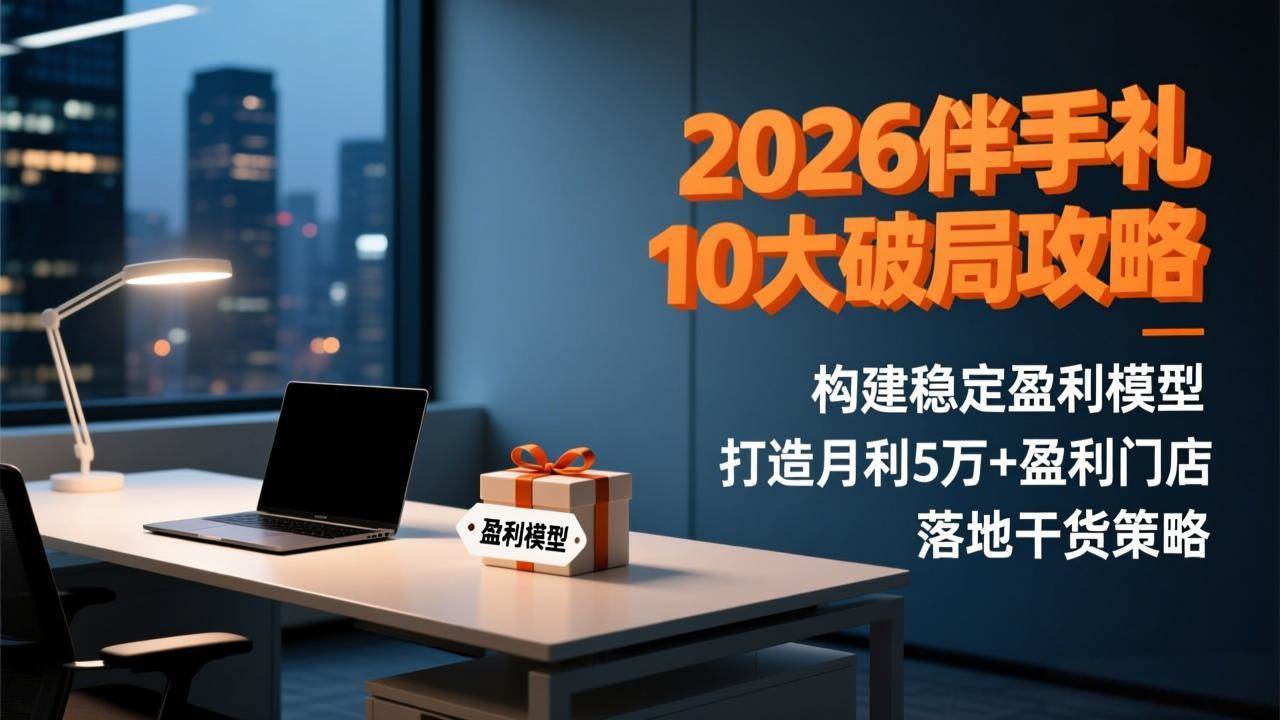 (17191期)2026伴手礼10大破局攻略:构建稳定盈利模型,打造月利5万+盈利门店,落地干货策略-创业资源网