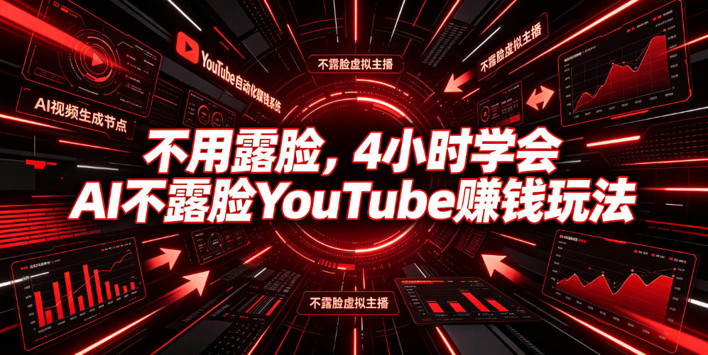 不用露脸，4小时学会AI不露脸YouTube賺钱玩法【原创双语字幕】-创业资源网