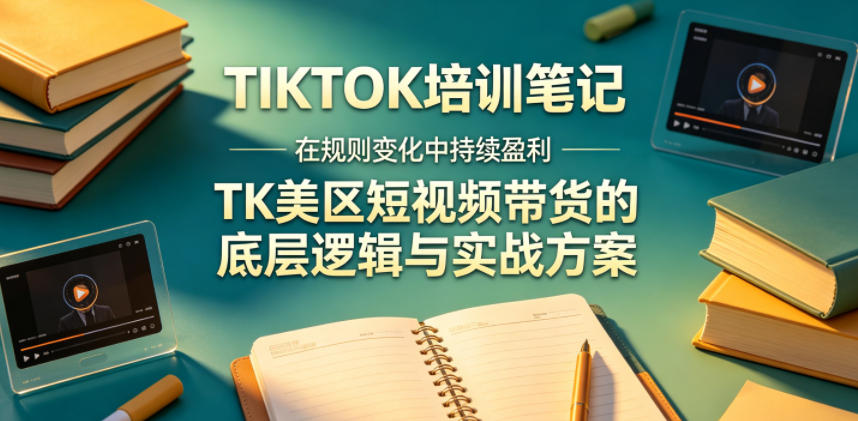 视界跨境TIKTOK4月17培训笔记，在规则变化中持续盈利，TK美区短视频带货的底层逻辑与实战方案【文档】-创业资源网