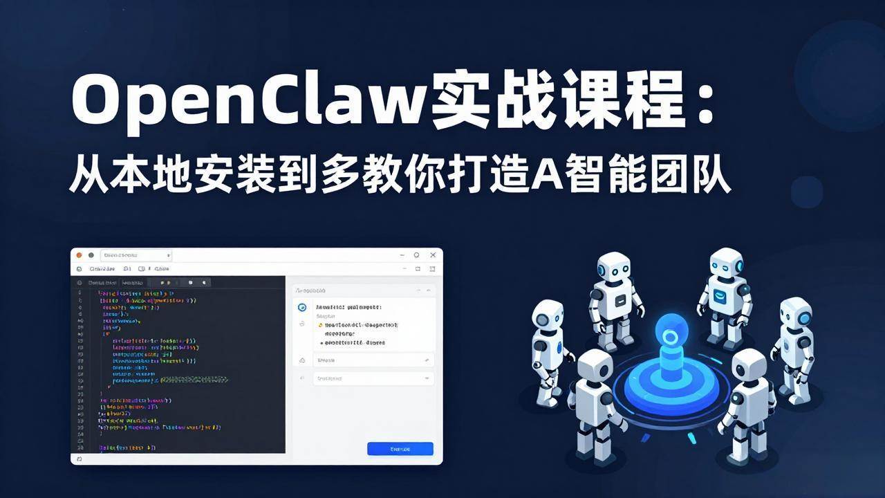 (17883期)OpenClaw实战课程:从本地安装到多Agent协同,手把手教你打造AI智能团队-创业资源网