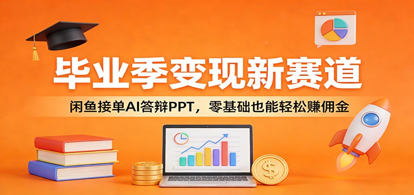 毕业季变现新赛道：闲鱼接单AI答辩PPT，零基础也能轻松赚佣金-创业资源网