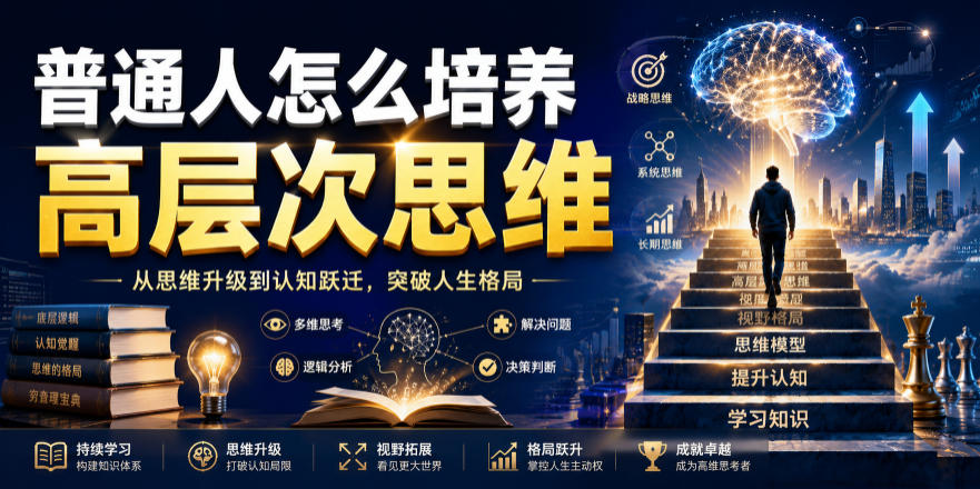 公众号付费文章：普通人怎么培养高层次思维-创业资源网