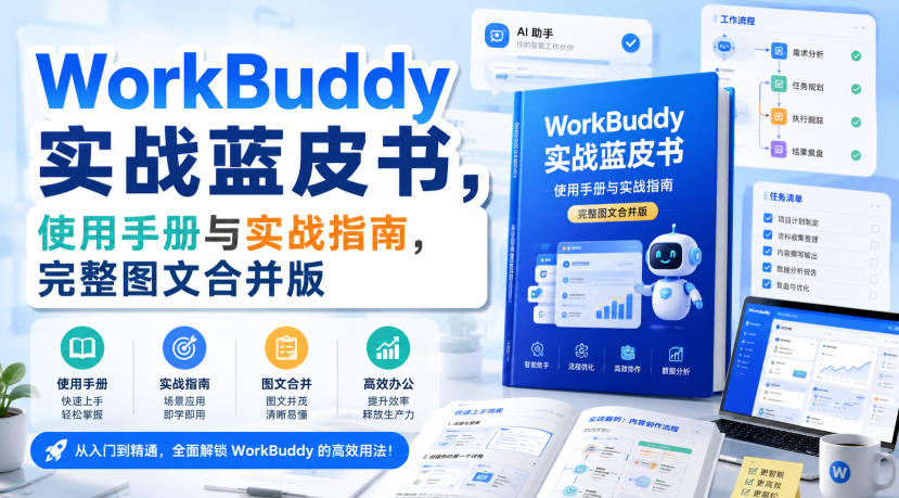 WorkBuddy实战蓝皮书，使用手册与实战指南，完整图文合并版-创业资源网