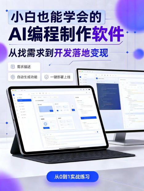 手把手教会你ai编程制作软件到变现全路径，零基础小白轻松上手，从找需求到开发落地变现【揭秘】-创业资源网