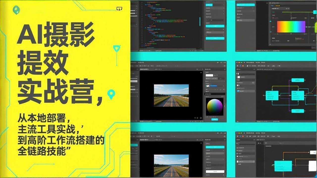 (17393期)AI+摄影提效实战营,从本地部署,主流工具实战,到高阶工作流搭建的全链路技能-创业资源网