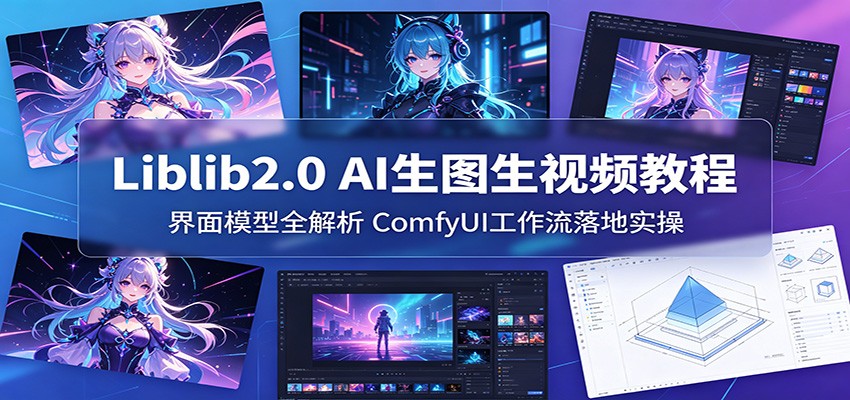 Liblib2.0 AI生图生视频教程：界面模型全解析，ComfyUI工作流落地实操-创业资源网