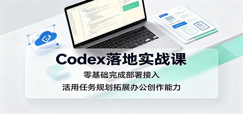 Codex落地实战课：零基础完成部署接入，活用任务规划拓展办公创作能力-创业资源网