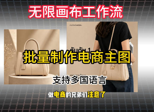 无限画布工作流搭建教程，一键电商主图批量制作，批量下载，支持多国语言-创业资源网