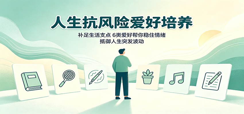 人生抗风险爱好培养：补足生活支点，6类爱好帮你稳住情绪，抵御人生突发波动-创业资源网
